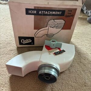 Oster Icer Attachment Model 434 For #10 Osterizer In Original Box
